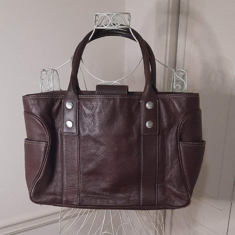 MICHAEL Michael Kors Dark Brown Leather Tote